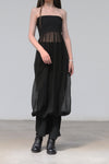 Marc le bihan gown tube top dress 21940-E21 BLACK